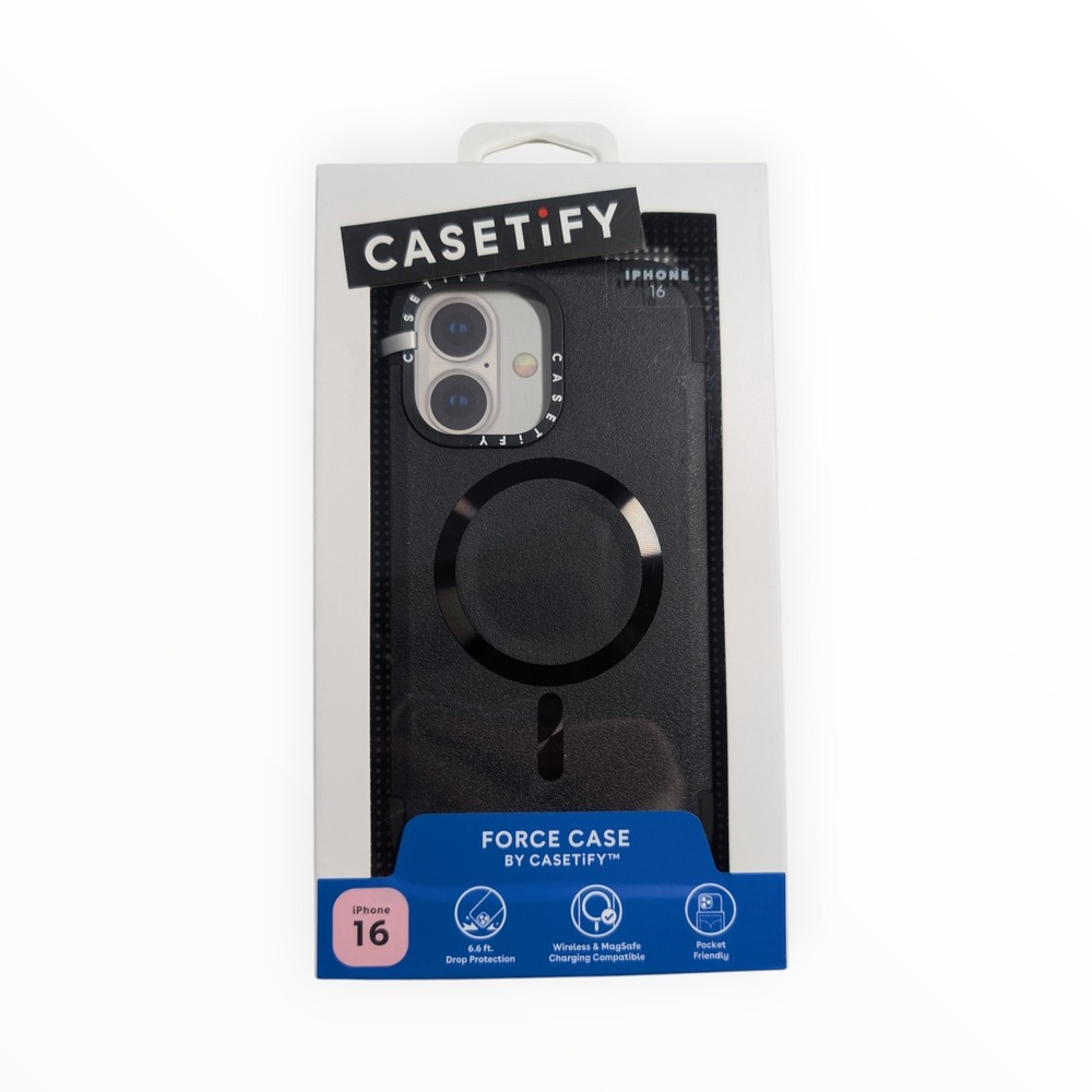 Nn6-O CASETiFY Force Case with MagSafe for Apple iPhone 16 In Black